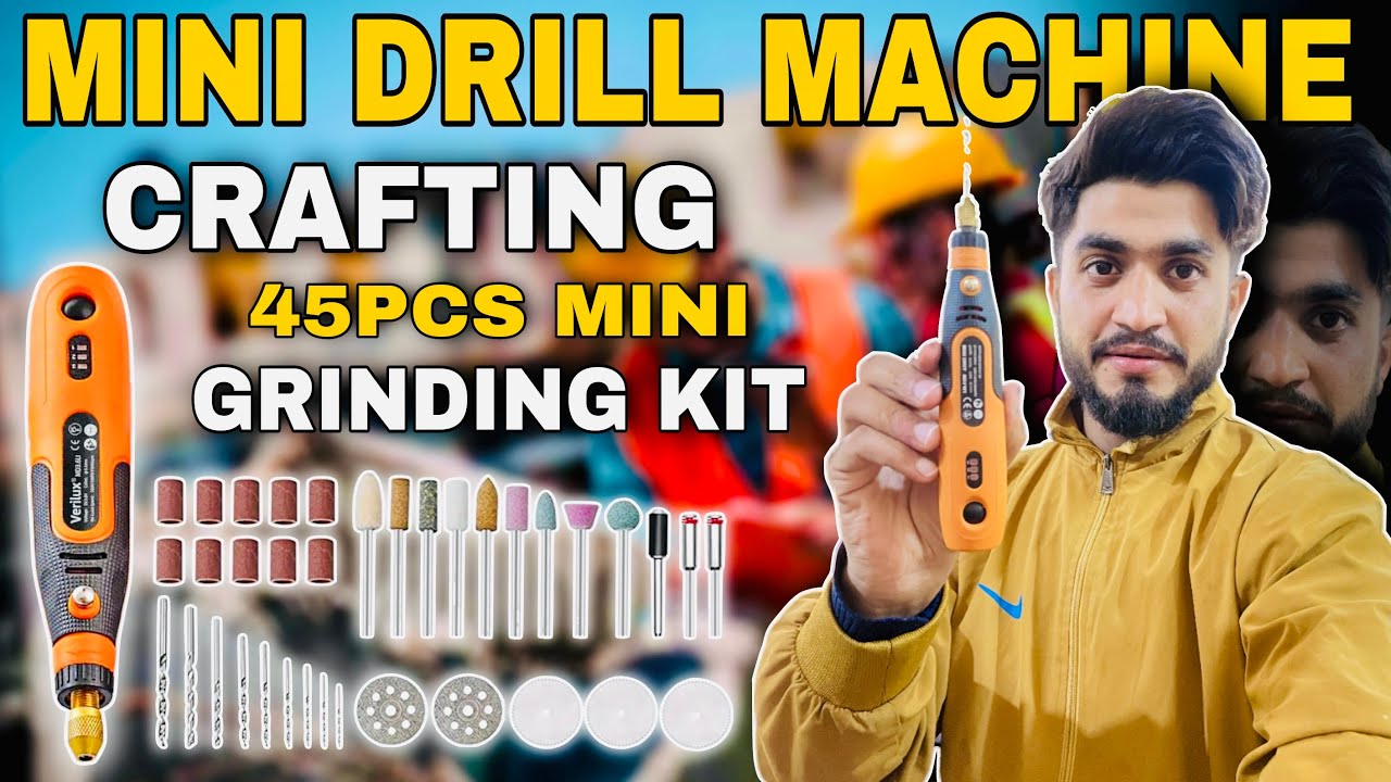 Mini Drill Machine For DIY Crafting || 45pcs Mini Cordless Drill Machine, 900Ah USB Rechargeable