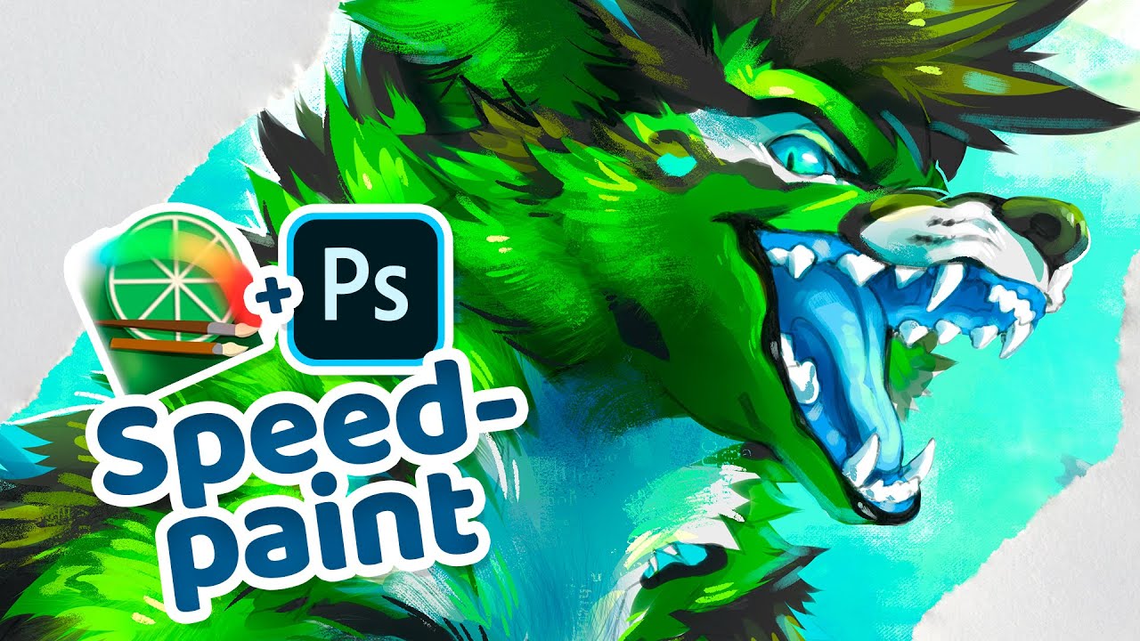 SAI + PHOTOSHOP SPEEDPAINT! Fenyx (Furry OC Commission)