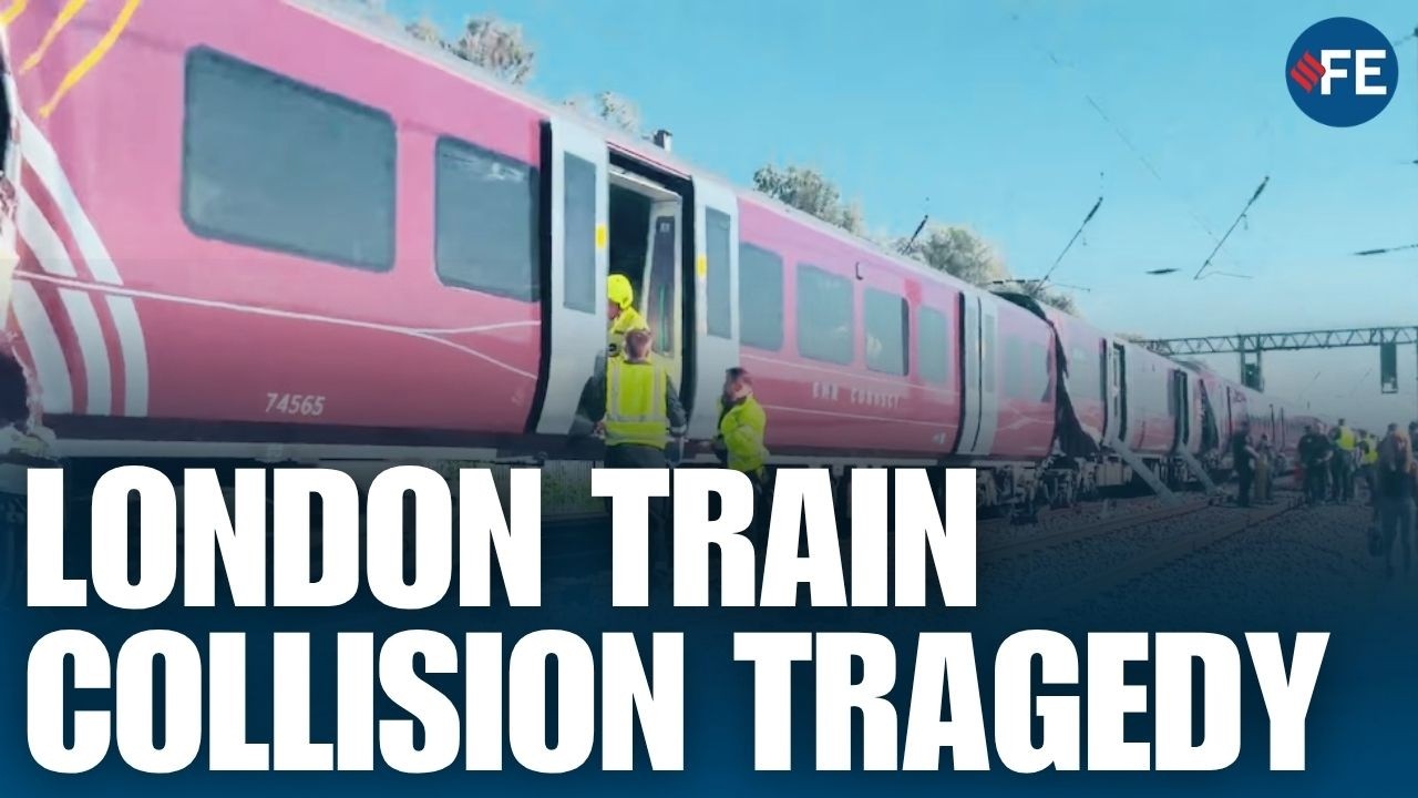 BREAKING: Two Trains Collide Near London | 1 Dead, Dozens Injured in Major UK Rail Crash| UK NEWS