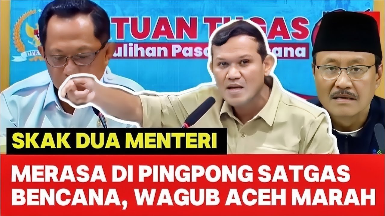 WAGUB ACEH NGAMUK, PEMERINTAH PUSAT DAN SATGAS BENCANA ACEH PINGPONG PEMERINTAH ACEH 