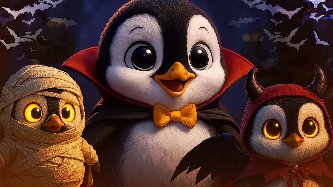 Penguin Halloween 🐧🎃 Dancing The Motorcycle Dance 💃 #dance #penguin #halloween #viralvideo