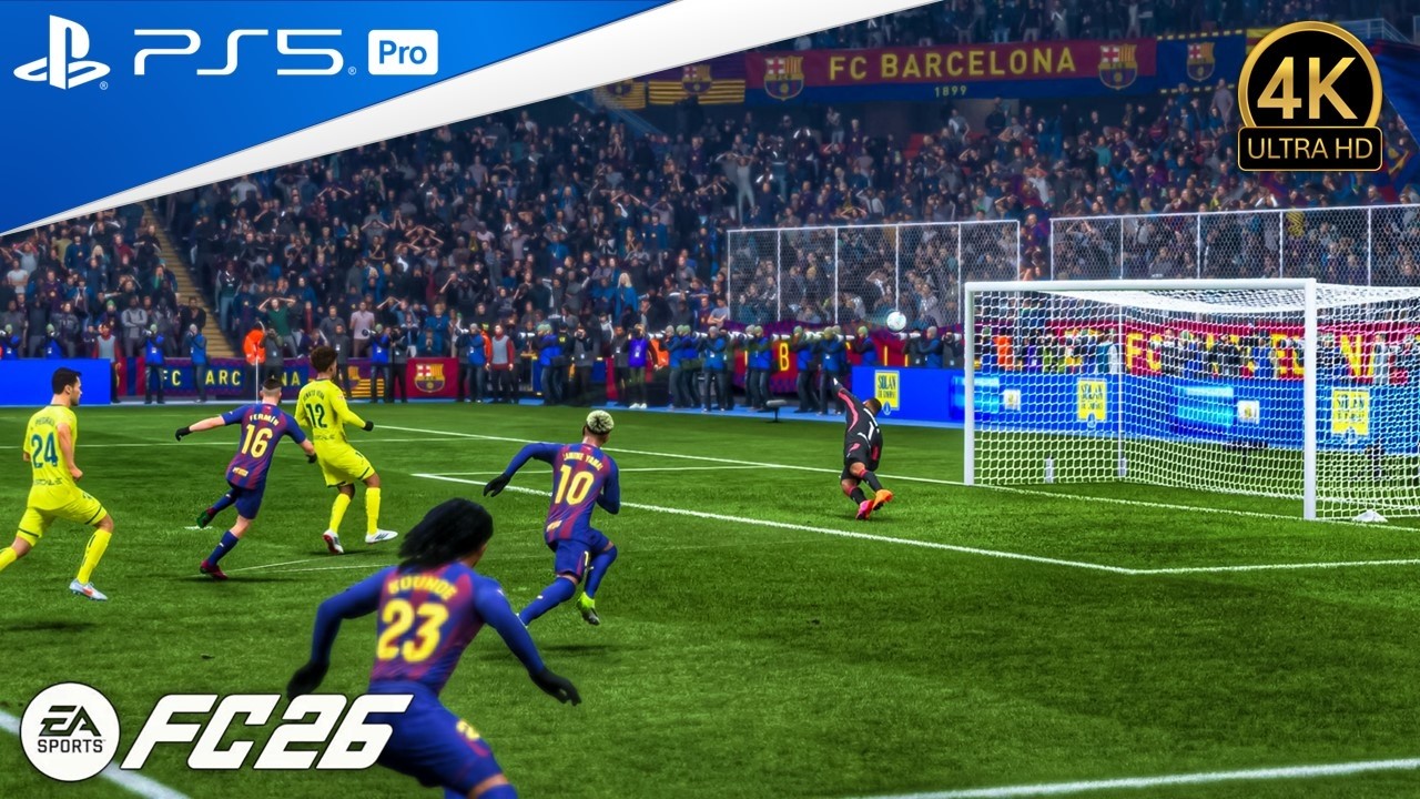 FC26 | Barcelona VS Villareal | La Liga 25/26 | PS5 Pro | 4K Ultra HD