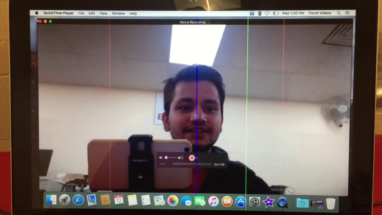 How to record screen and face together with QuickTime?