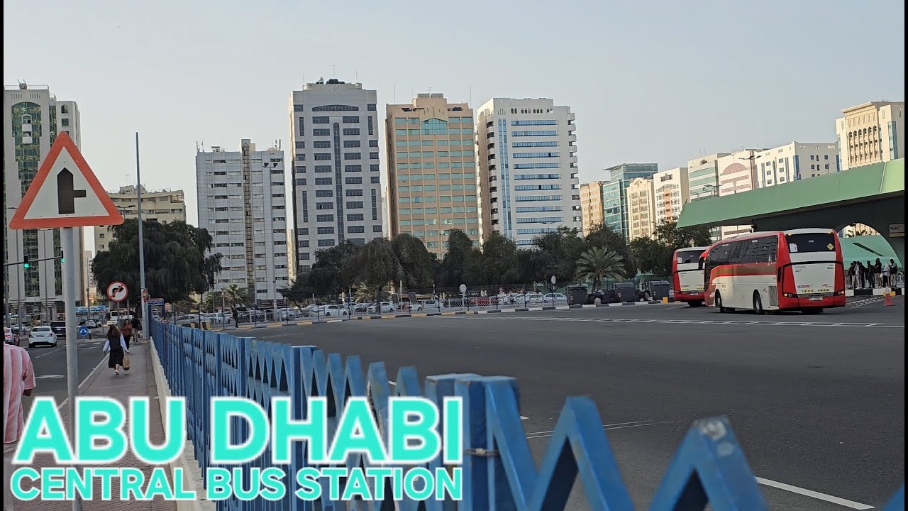 ABU DHABI WALK: Main Central Bus Station to Al Wahda Mall & DTPC (2.28.25: 4K-UHD)
