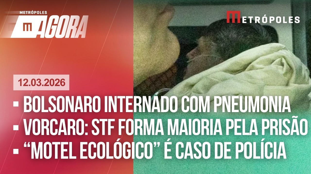 AO VIVO: Bolsonaro internado com pneumonia/ “Motel ecológico” vira caso de polícia