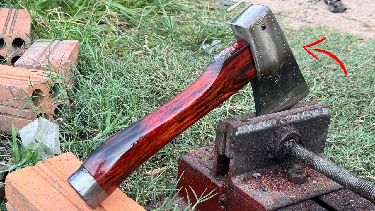Most Talented Worker In The World-Homemade Beautiful Designed Axe