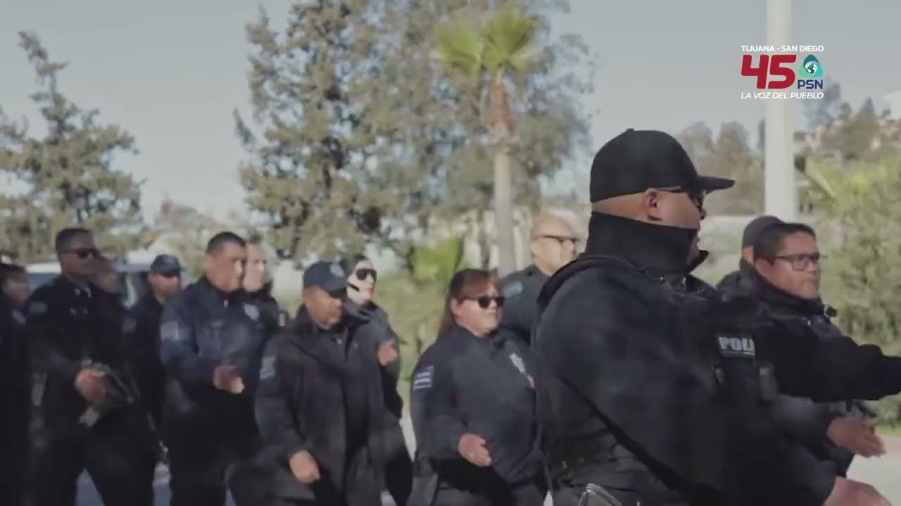 “No se cuelguen de nuestra causa”: policías de Tecate se manifiestan contra promesas incumplidas.
