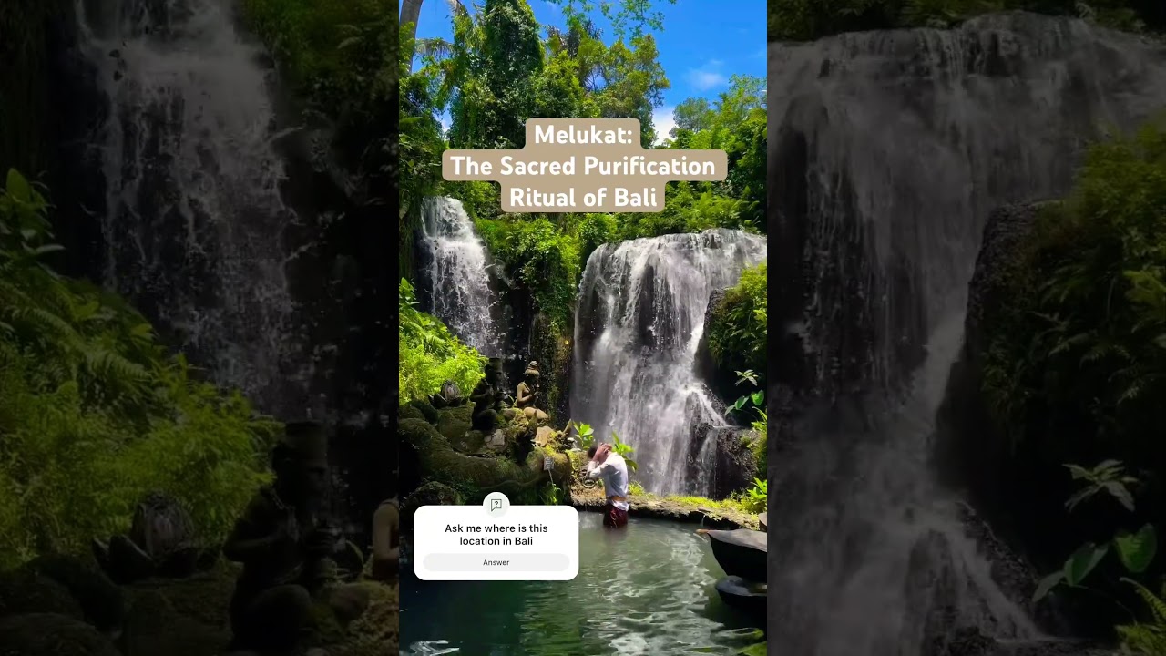 Doing melukat ritual at least once when you are in Bali 🌿