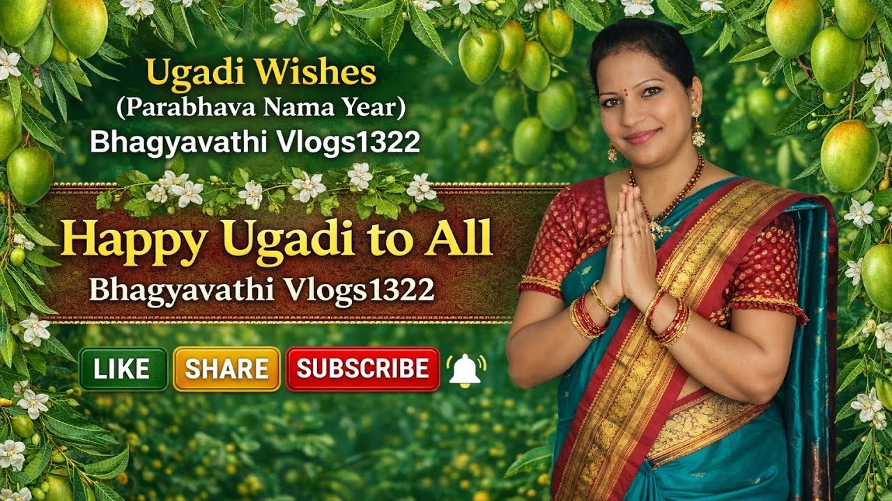 అందరికీ శ్రీ పరాభవ నామ ఉగాది పండుగ శుభాకాంక్షలు 🤗