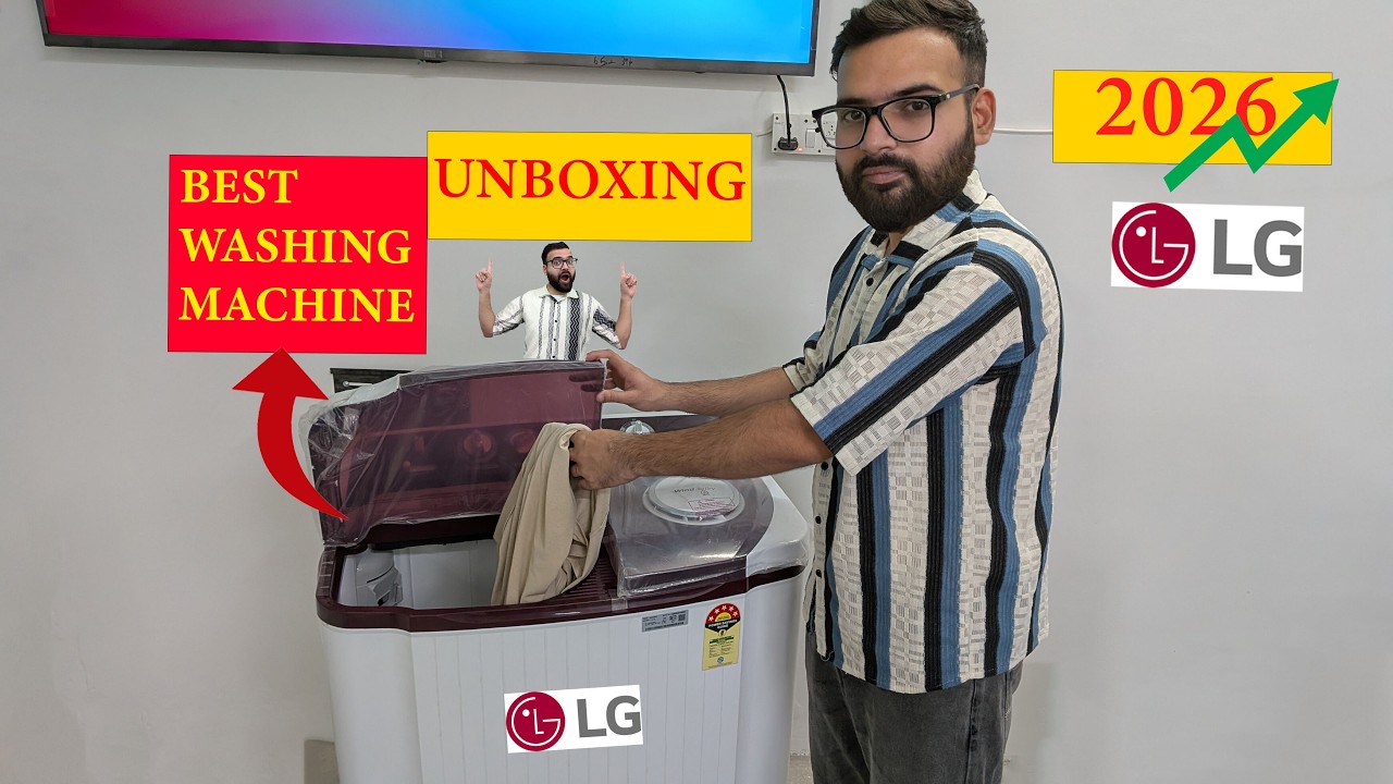 LG 8KG Washing Machine Unboxing 2025 | Affordable & Powerful Semi Automatic Machine 💧|