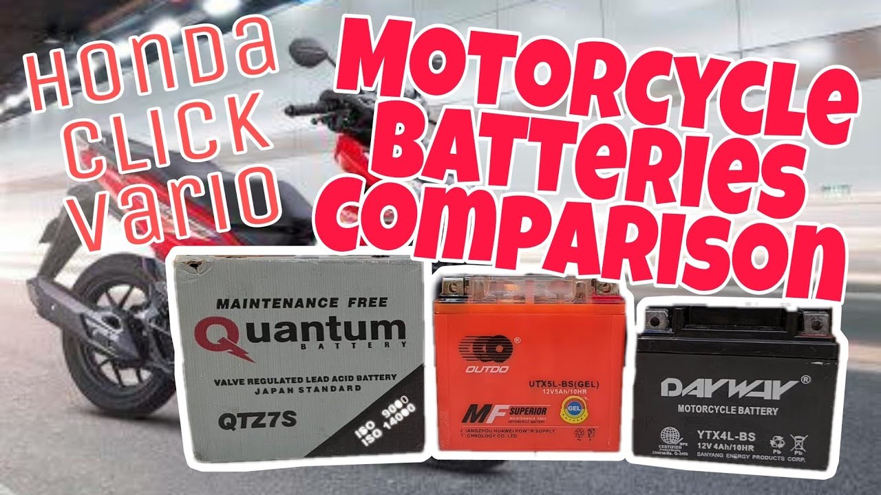 Honda Click / Vario / 125i - 150i / Game Changer - Scooter - Motorcycle Battery Comparison - Review