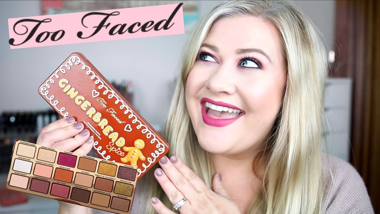 TOO FACED GINGERBREAD SPICE PALETTE REVIEW & TUTORIAL!   | LEAH JANAE