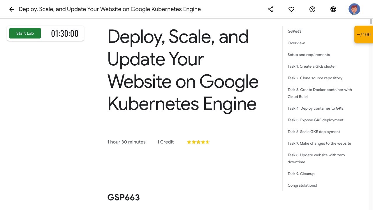 Deploy, Scale, and Update Your Website on Google Kubernetes Engine GSP663