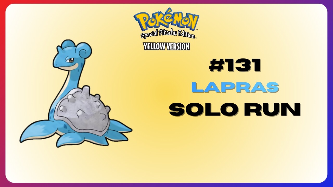How Good is Lapras in Pokémon Yellow? | Solo Run
