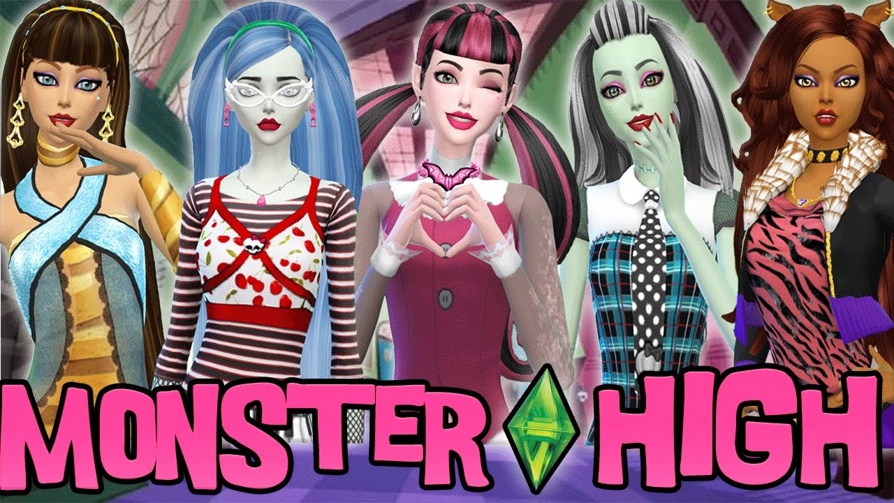 PROTAGONISTAS DE MONSTER HIGH | SPEEDSIMS | SIMS 4 CREATE A SIM