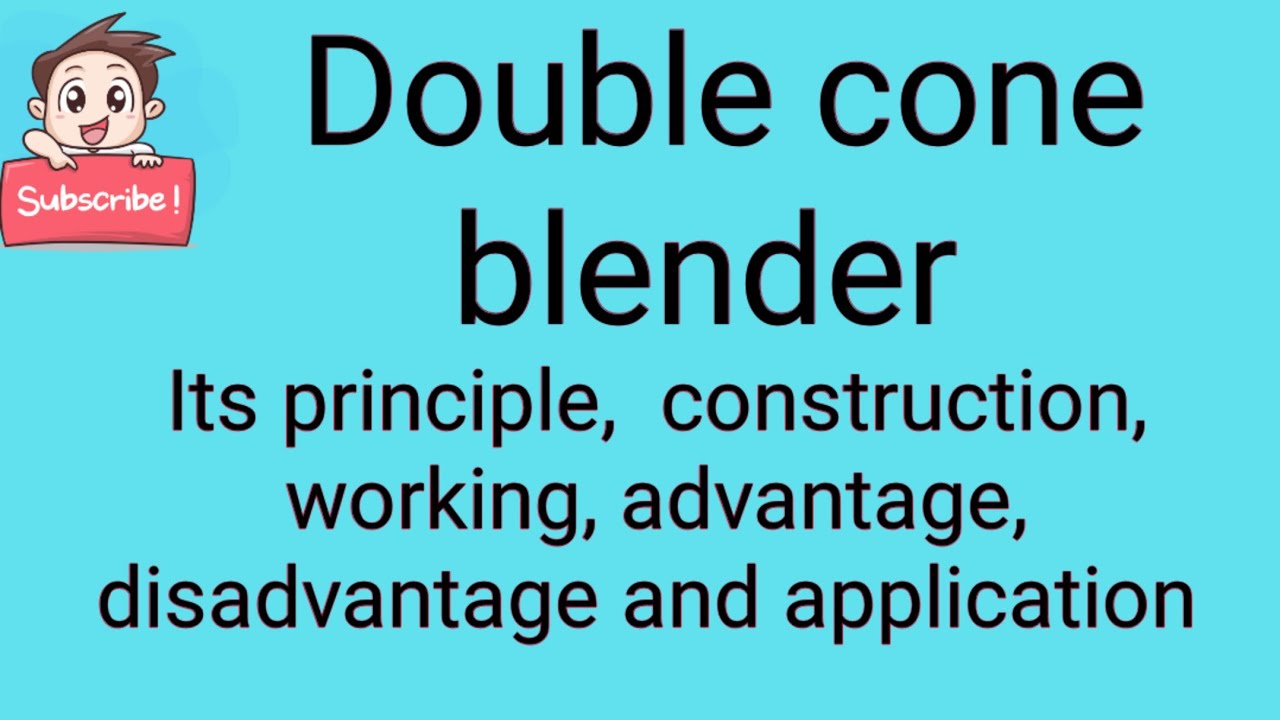 Double cone blender