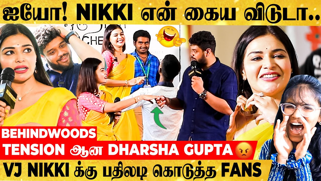 Dharsha Gupta முன் திடீரென விழுந்த இளைஞர்😱 மயங்கிய VJ Nikki 🤕 Stage-ல் நடந்த சம்பவம்!