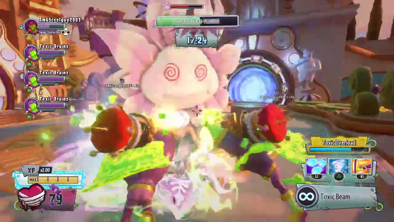 Plants vs Zombies Garden Warfare 2 Defeated Royal Hypno Flower on Crazy Mode