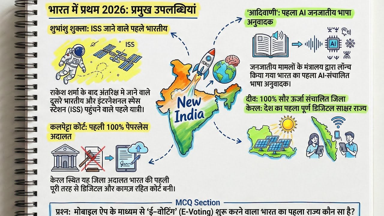 भारत में पहला 2026 | First in India 2026 Current Affairs | Bharat me Pehla 2025 uksssc ssc cgl rrb 