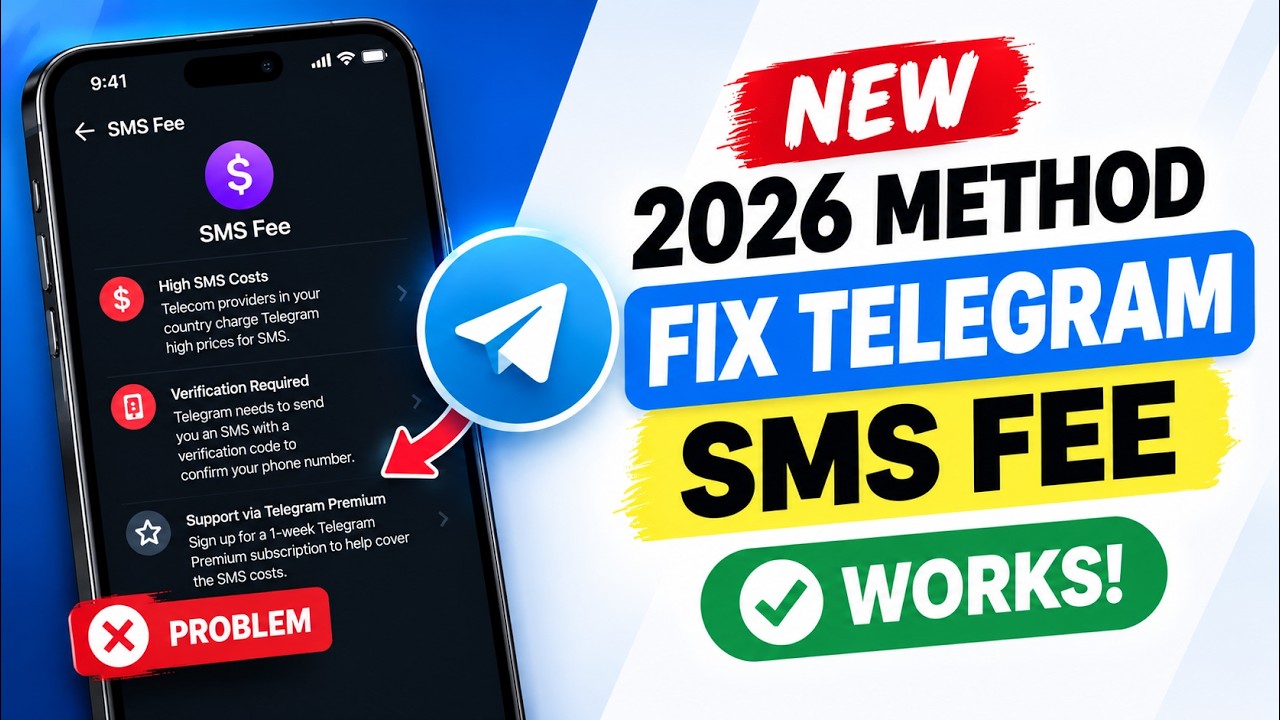 How to fix Telegram SMS Fee Problem in 2026 || NEW METHOD!