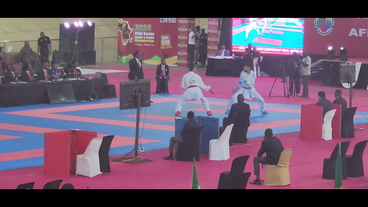 -84kg Male Kumite Finals Osman Omar (EGY) VS Midoune Falleh (ALG) UFAK Karate Championship 2025