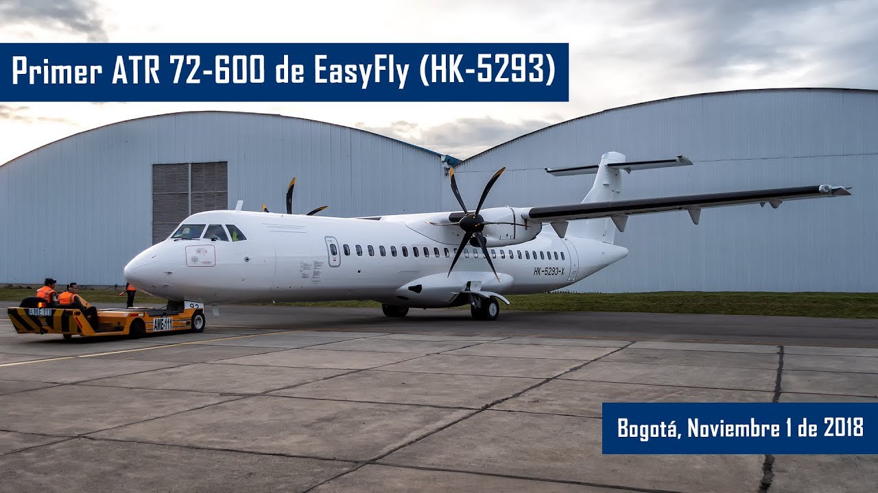 Primer ATR 72-600 de EasyFly - Bienvenida a Colombia (Bautizo)