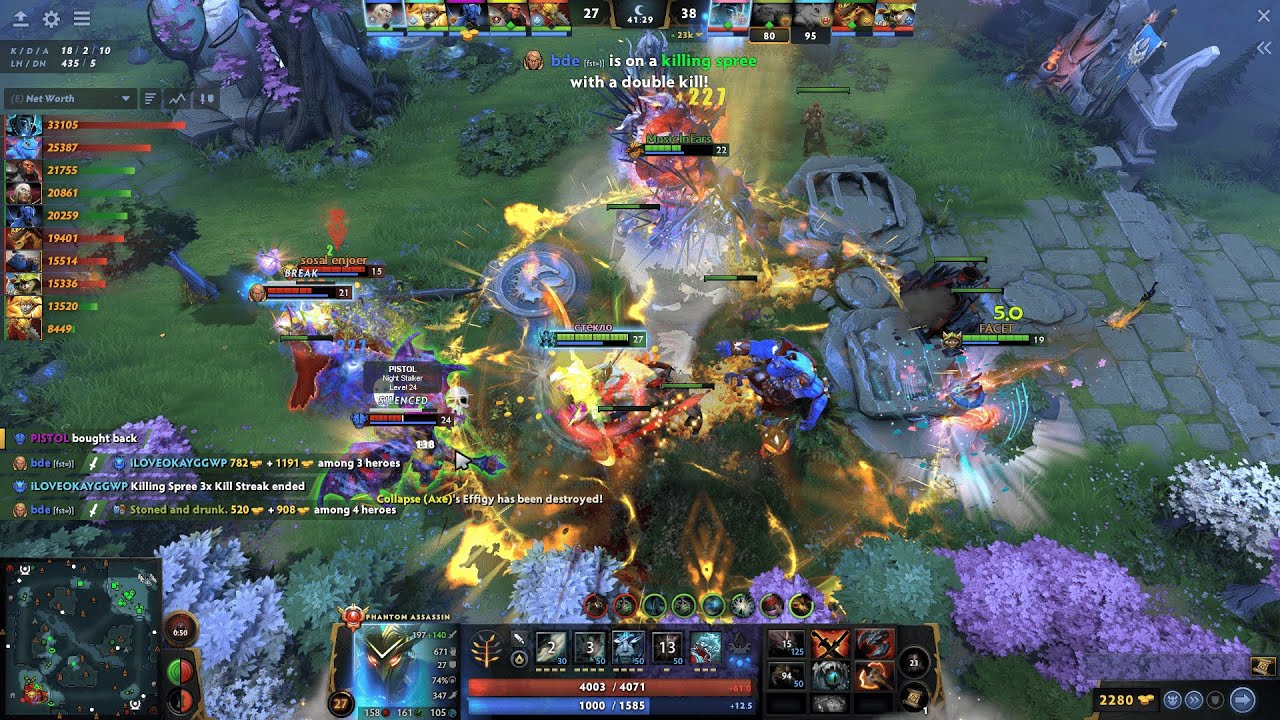 YATORO [Phantom Assassin] 21 Kills 60k Hero DMG 35k NW against Collapse AXE