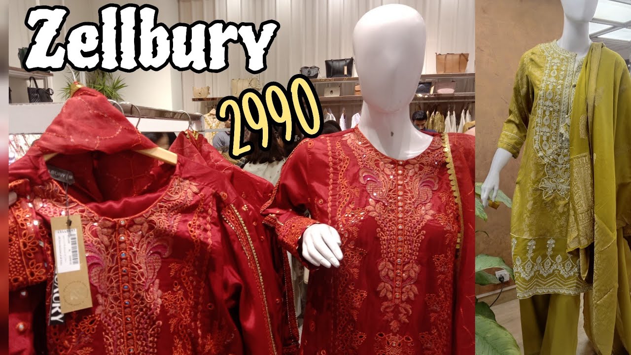 Zellbury New Collection 2026 | Zellbury Dress Just In 2990 RS | Zellbury Eid Embroidered Collection 