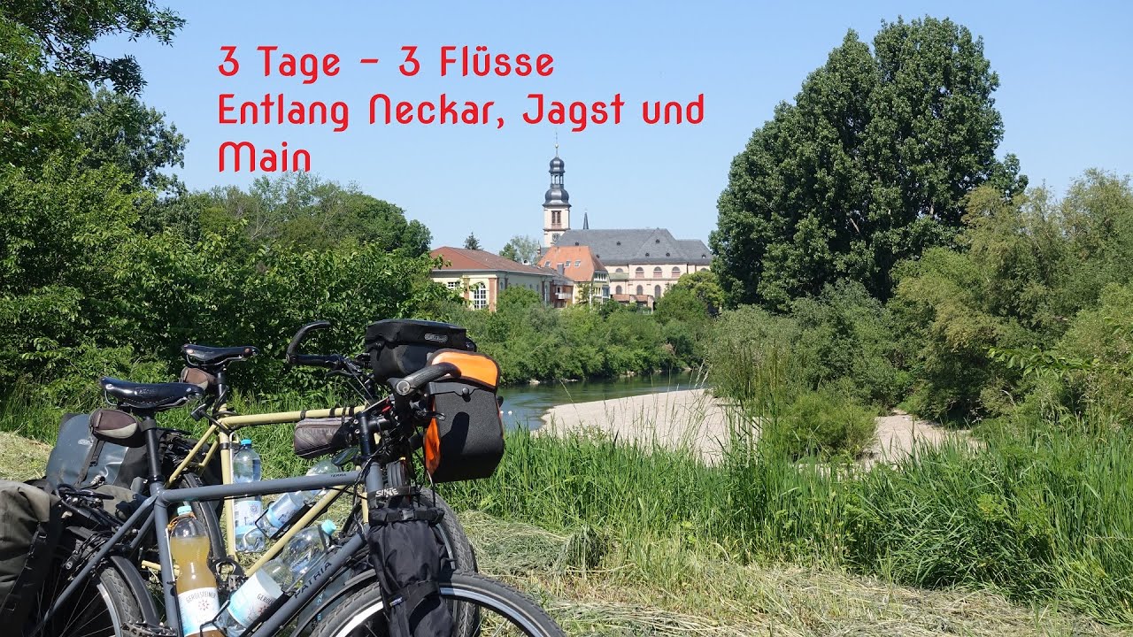 Radtour entlang der Flüsse Neckar, Jagst und Main