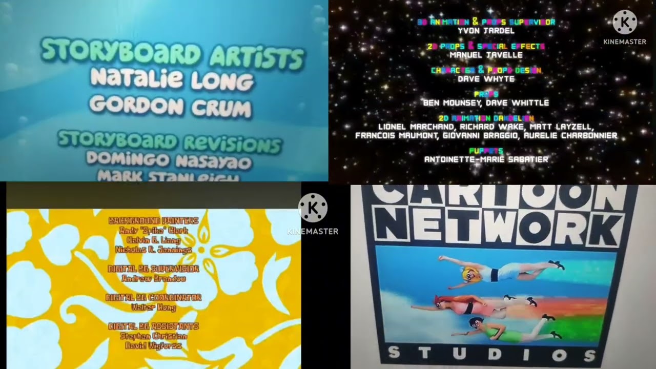 Blues clues spongebob the Powerpuff girls Bubble guppies the amazing worid of Gumball credits remix 