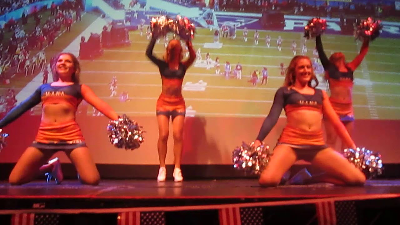 MANA cheerleaders at the Clapham grand. Superbowl LII