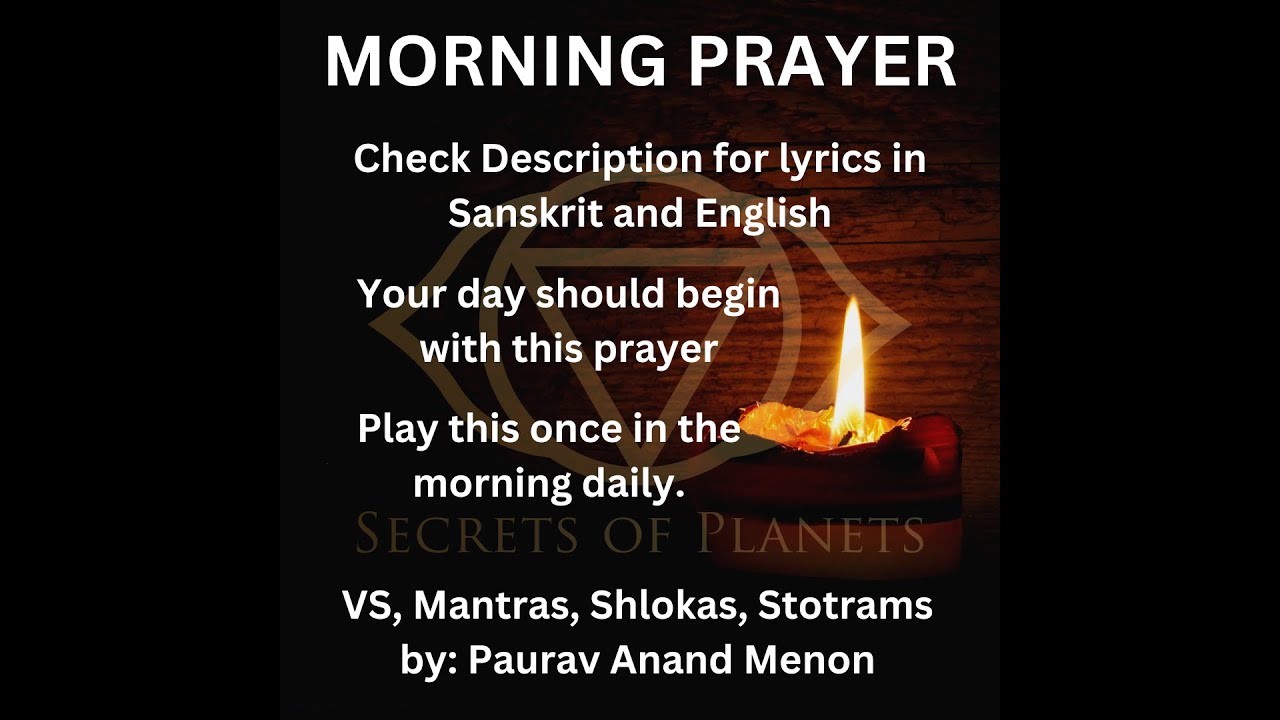Morning Prayer. Check description and copy paste the prayer for your daily practice.