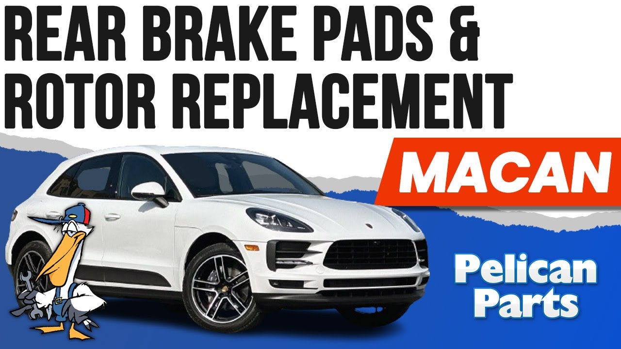 Замена задних тормозных колодок и ротора Porsche Macan (P95B 2015 - 2023)
