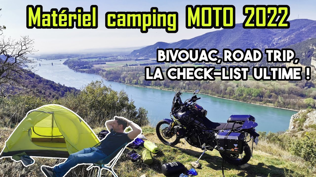 Matériel camping moto et bivouac en road trip 2022 | Matos de voyage en van, sac à dos, moto