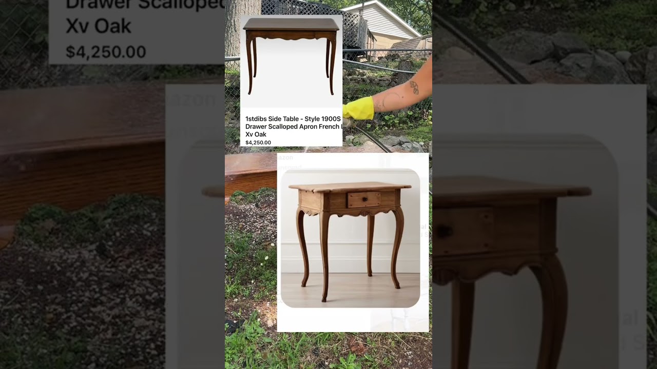 A dream side table for less tban $10 and some elbow grease #furnitureflip #furnituremakeover