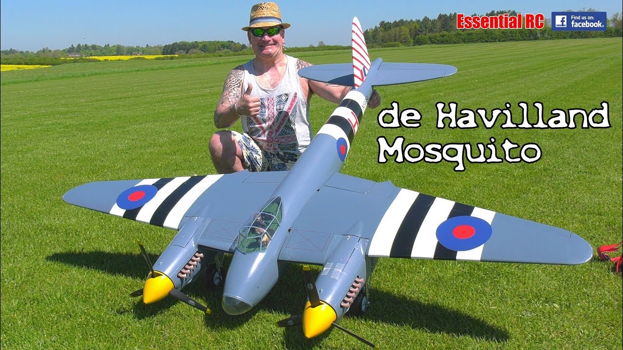 Super Scale RC DE HAVILLAND MOSQUITO British WW2 twin-engine multi-role combat BOMBER