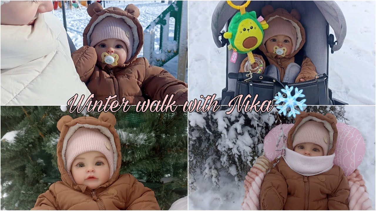 Зимняя прогулка с реборном Никой❄️ | Winter walk with reborn Nika💗
