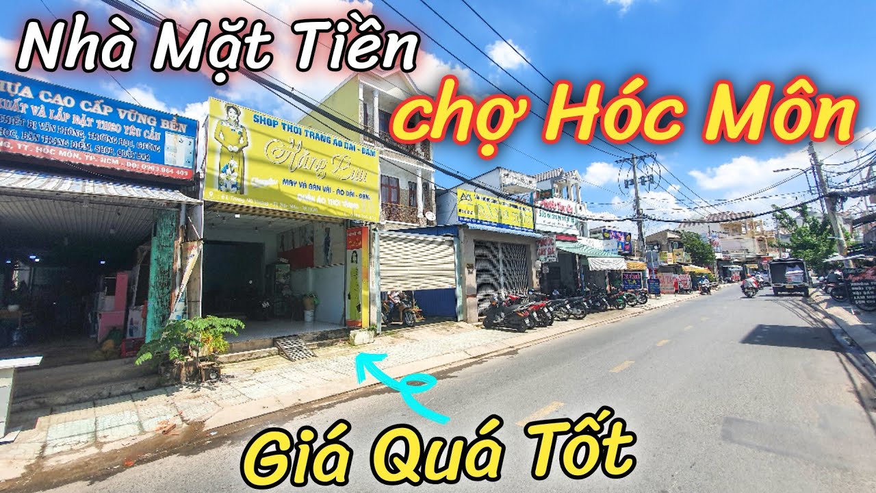 Nhà mặt tiền ngay chợ Hóc Môn chỉ bằng giá nhà hẻm Bình Thạnh | Vị trí buôn bán cực tốt