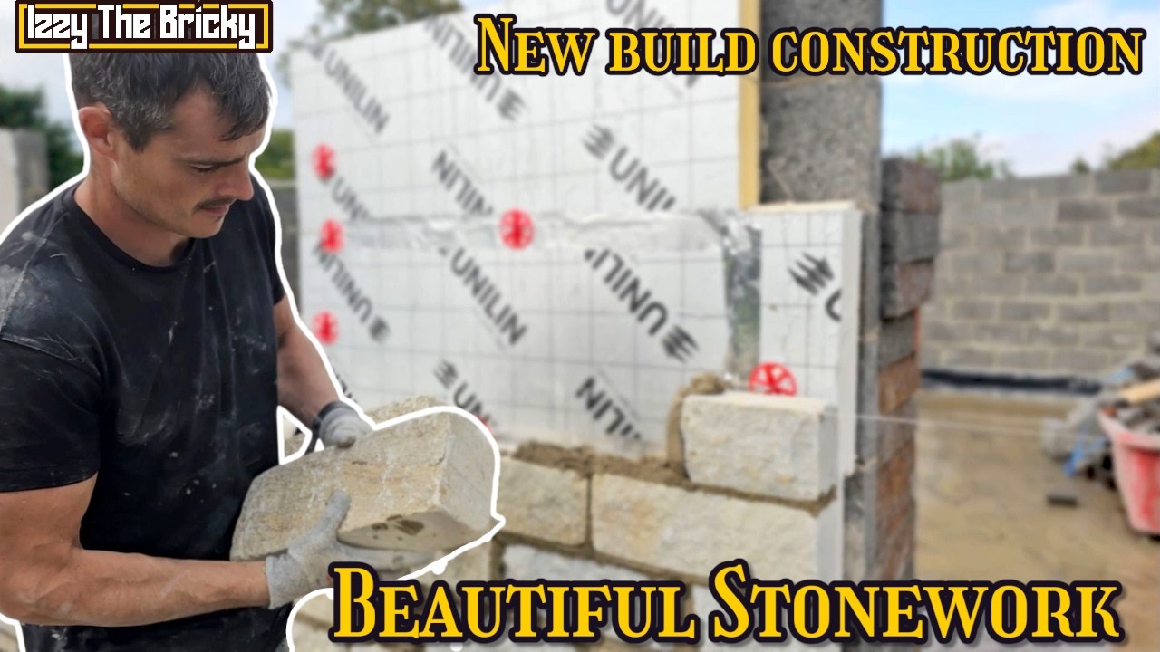 Строительство нового каменного дома | Традиционное ремесло, кладка кирпича #constructionchannel #...