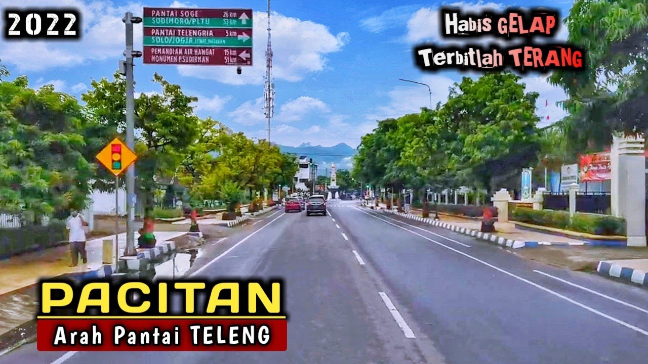 Suasana JALAN Menuju PANTAI TELENG RIA Saat Di Guyur Hujan Lebat !!!
