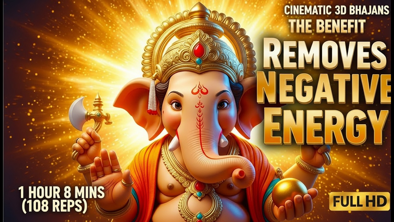 Om Gam Ganapataye Namaha (108 Repetitions) | Powerful 1 Hour 8 Minute Success Chant 🐘✨