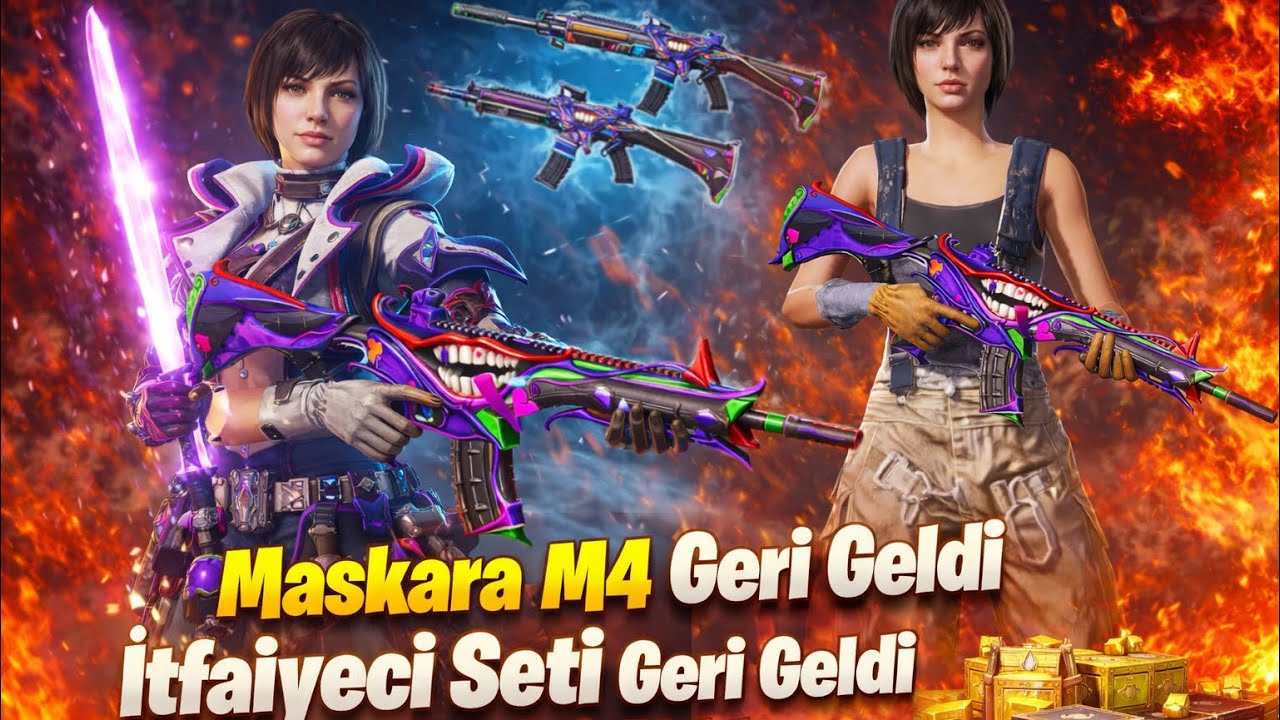 MASKARA M4 GELDİ İTFAİYİCİ SETİ CLUP SETİ GERİ DÖNDÜ ÖZEL YILDÖNÜMÜ SANDIĞI! PUBG Mobile #pubgmobile