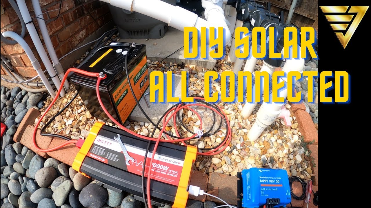 Complete Solar Setup: Victron MPPT, Battery & Inverter All Connected!