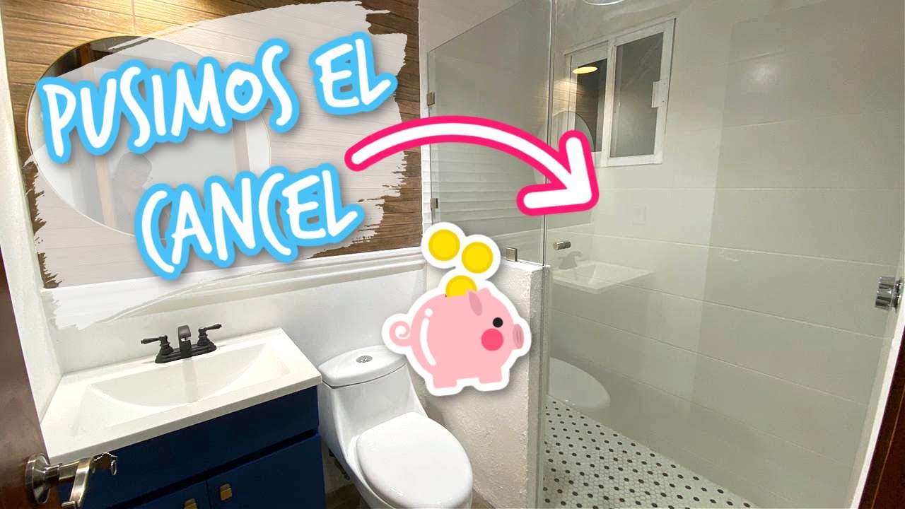 PUSIMOS EL CANCEL DE BAÑO DE CRISTAL TEMPLADO EN EL BAÑO Y AHORRAMOS MUCHO DINERO 💲
