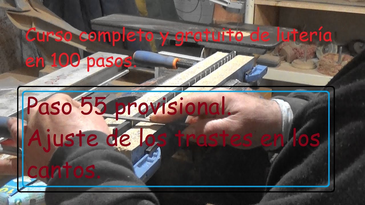 Construcción de guitarras españolas en cien pasos. Paso 55 provisional.