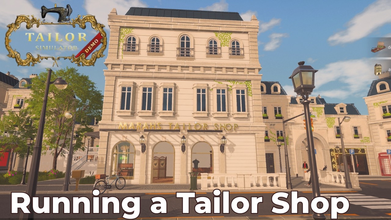 Tailor Simulator Demo | Running a Tailor Shop & Unlocking Level 3 Clothes