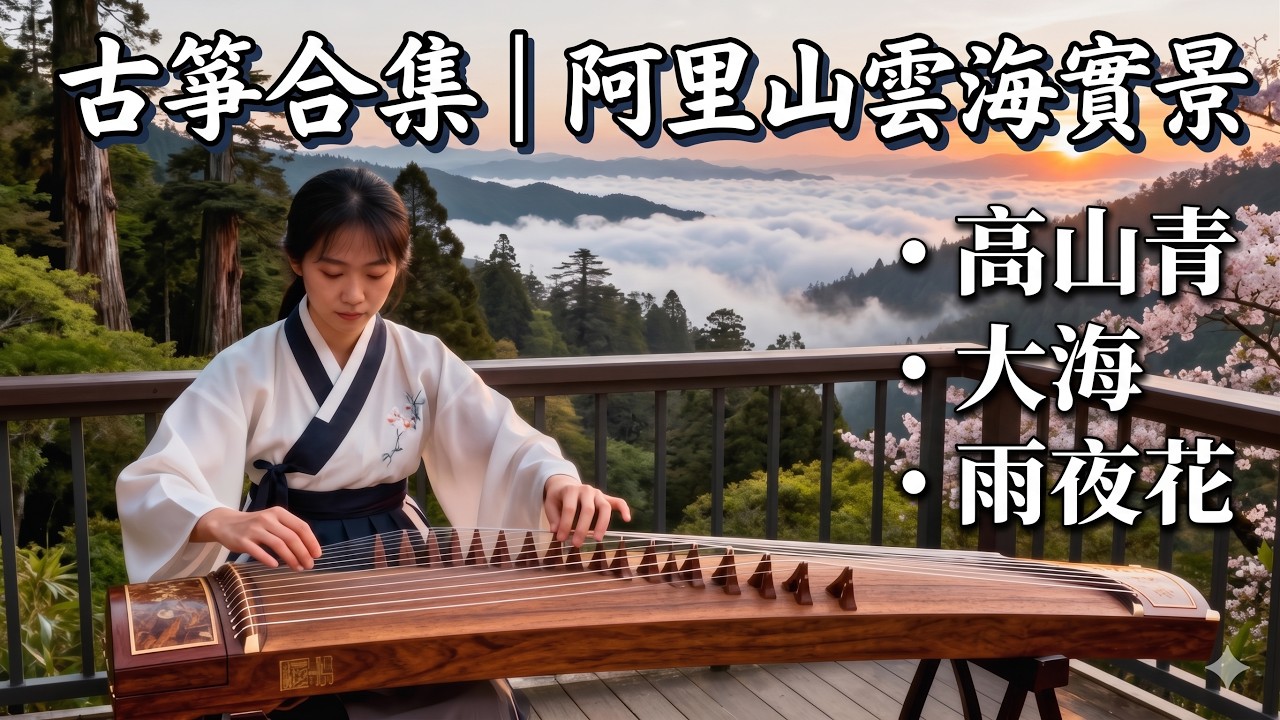 古箏合集｜高山青｜大海｜雨夜花｜祝你幸福｜Guzheng Collection