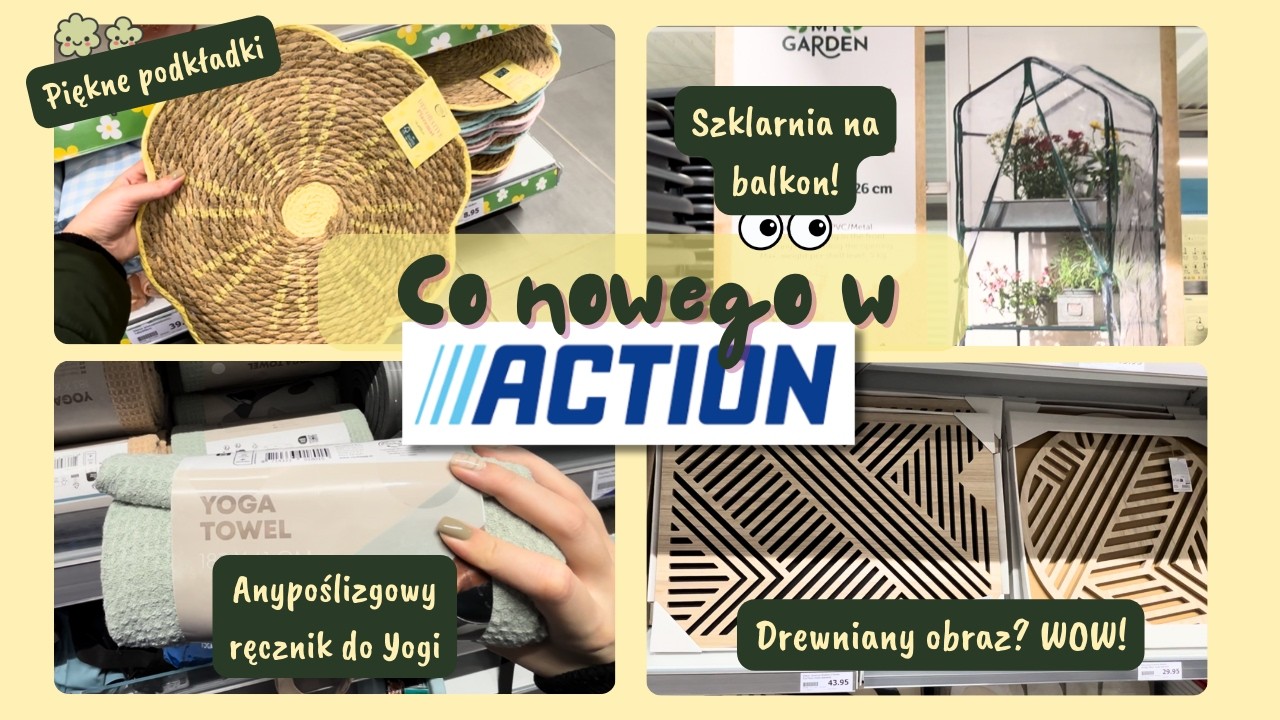 🏵️CO NOWEGO W ACTION🏵️ SZKLARNIA NA BALKON, CUDNE KOSZE, PODKŁADKI KWIATUSZKI!