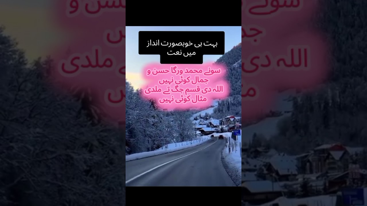 سوہنے  محمد ورگا حسن و جمال کوئی نہیں 