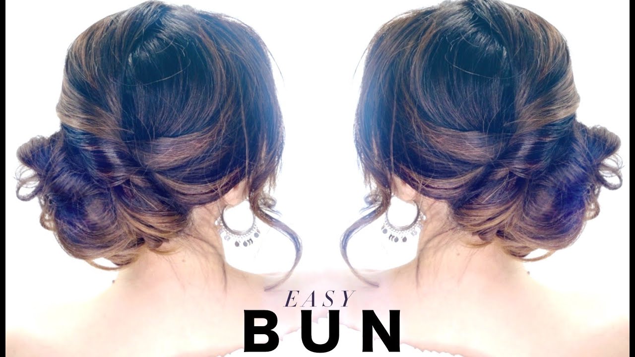 3-Minute Elegant SIDE BUN Hairstyle ★ EASY Summer Updo HAIRSTYLES